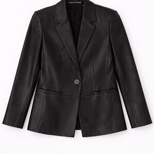 Ellen Tracy Black Leather Jacket
